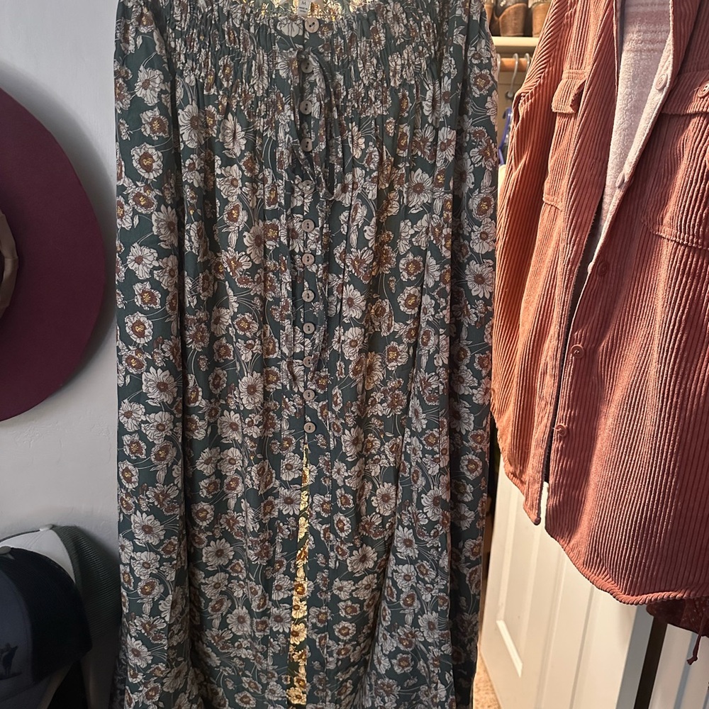 Floral Print Maxi Skirt